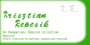 krisztian repcsik business card